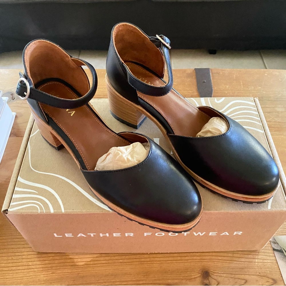 Portland Leather Goods Heeled Mary Jane